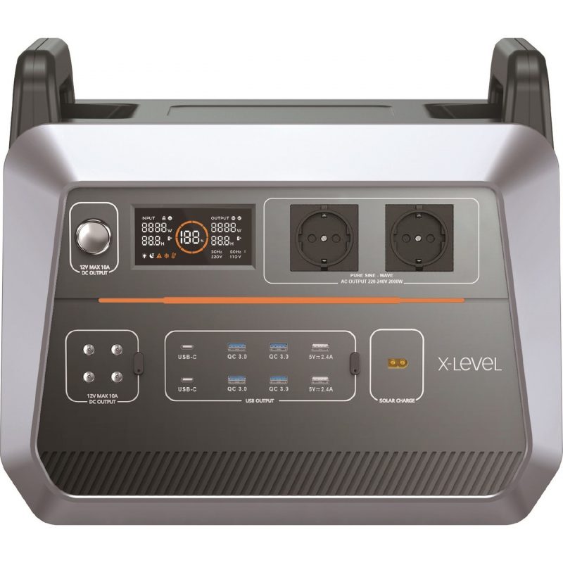 X-Level X-Powerultra Taşınabilir Güç Istasyonu 480000MAH-1536 Wh 220 Watt Siyah